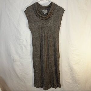 Masai Clothing Co. Grey Sleeveless Cowl Neck Dress Cotton/Linen/Viscose - Size S